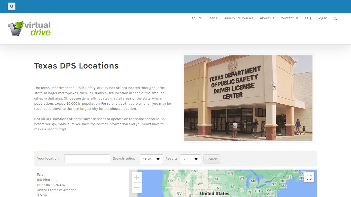 Texas DPS Locations - Find Your Local Department of Public Safety Office
