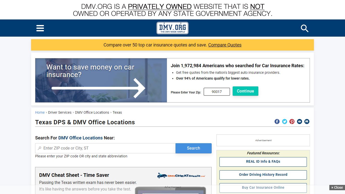 Texas DPS & DMV Office Locations